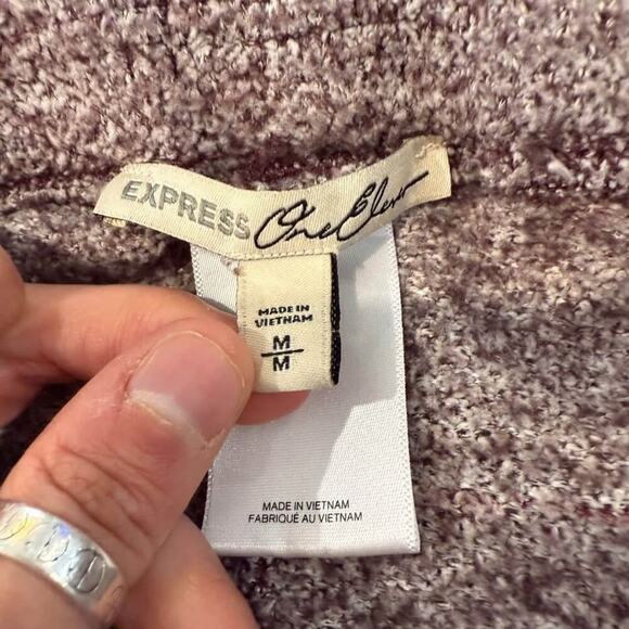 Express One Eleven Cozy Chenille Leggings Womens Medium Joggers Fuzzy Loungewear - Picture 4 of 6